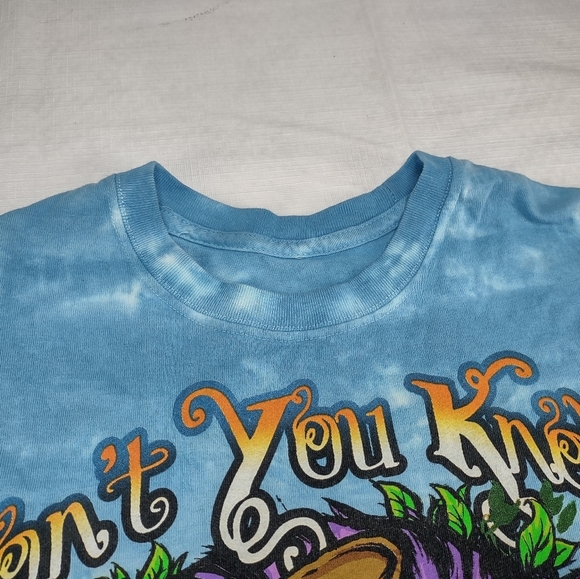 Liquid Blue Alice in Wonderland Mad Hatter Double Sided Short Sleeve Tee Medium - Picture 6 of 11